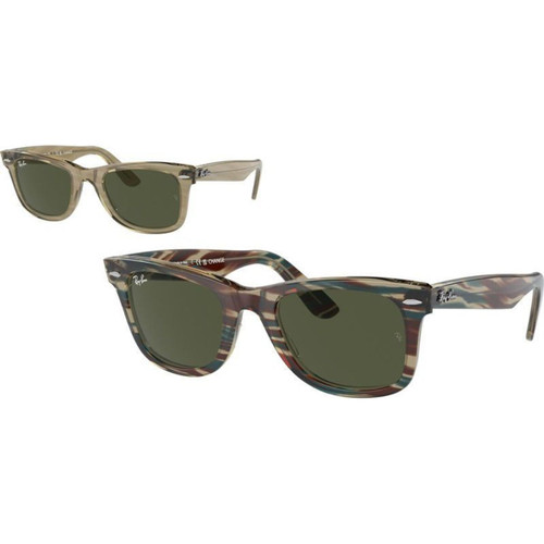 Ray-Ban Original Wayfarer RB2140 Photo Striped Grey Angle