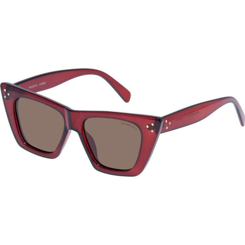 Cancer Council Magenta Cherry Brown Polarised Angle
