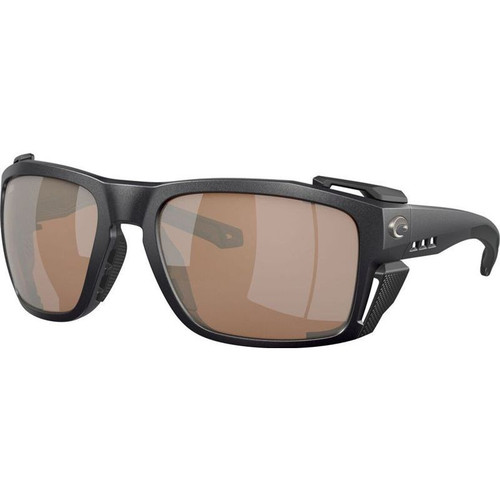 Costa Del Mar King Tide 8 Black Pearl Copper Silver Mirror Angle