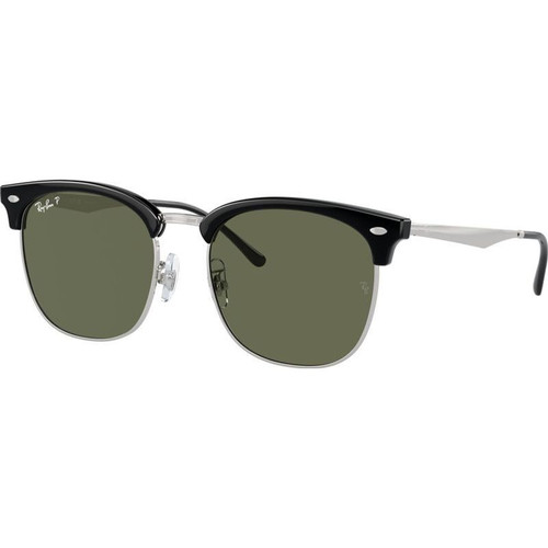 Ray-Ban RB4418D Black on Silver Angle