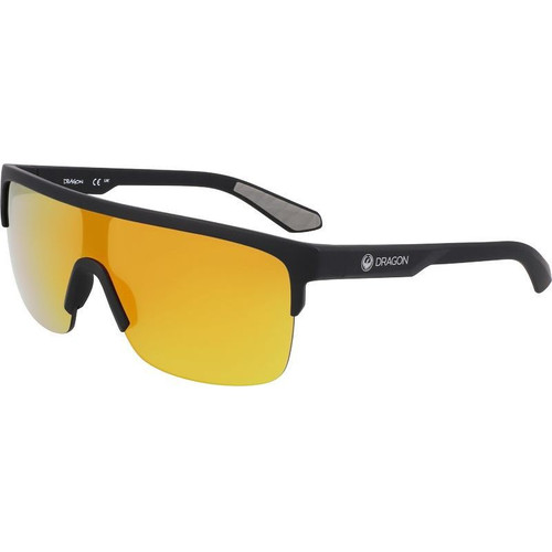 Dragon Eyewear Slotted Matte Black Red LL Angle