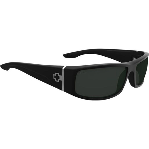 Spy Cooper XL Matte Black Happy Grey Green Angle