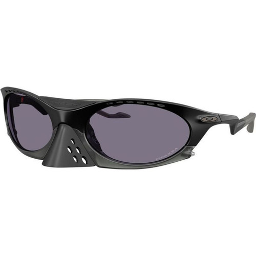 Oakley Plantaris Matte Black Prizm Grey Angle