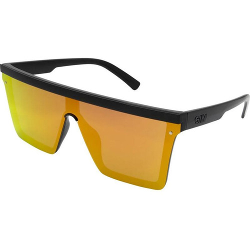 SIN Eyewear The Bar Black Red Flash Mirror Angle