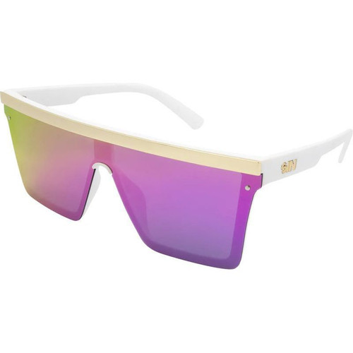 SIN Eyewear The Bar White Purple Flash Mirror Angle