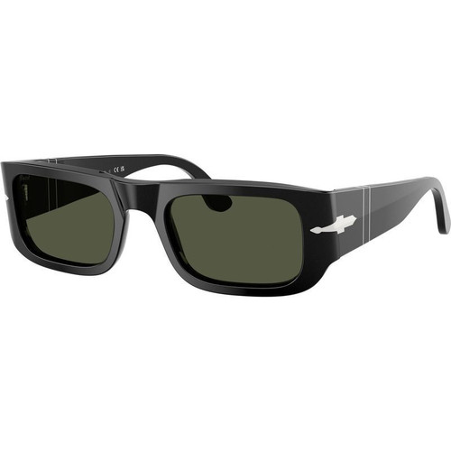Persol PO3362S Black Green Glass Angle
