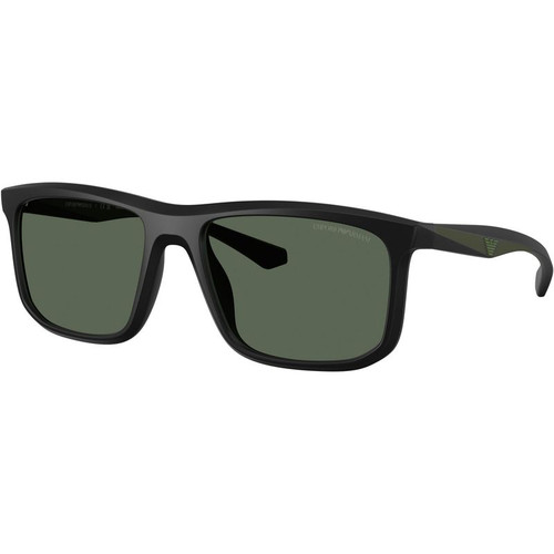 Emporio Armani EA4234U Matte Black Dark Green Angle
