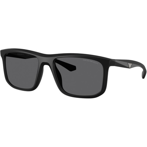 Emporio Armani EA4234U Matte Black Grey Polarised Angle