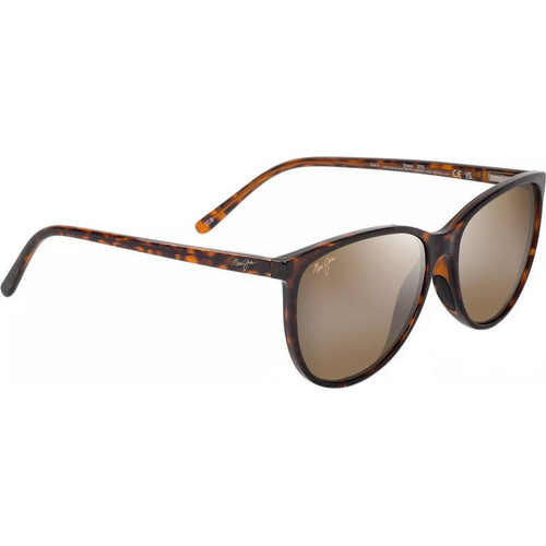 Maui Jim Ocean Shiny Dark Havana HCL Bronze Angle