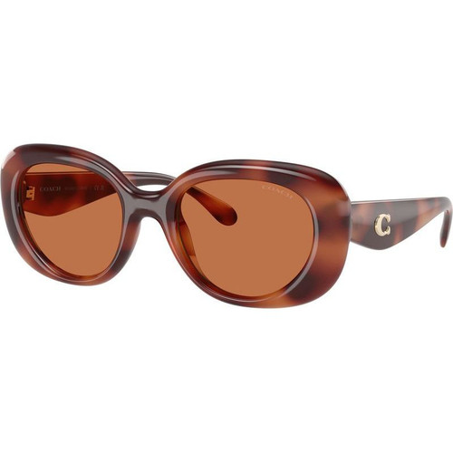 Coach HC8391U Caramel Tortoise Brown Angle