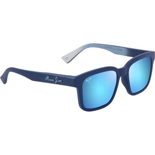 Maui Jim 'Opiopio Alt Fit Matte Dark Blue Blue Hawaii Angle