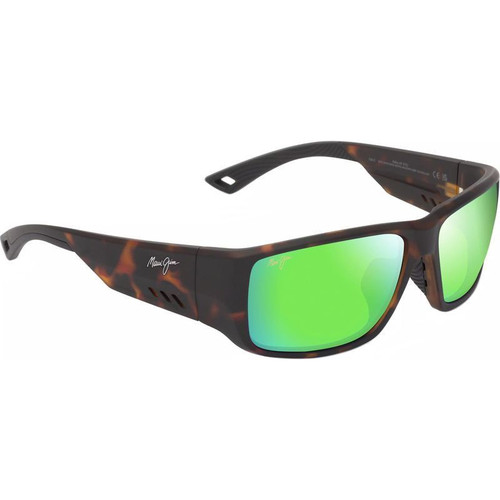 Maui Jim Keha Matte Dark Havana Maui Green Angle