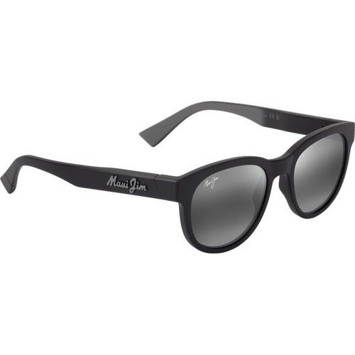 Maui Jim Maoli Matte Black Neutral Grey Angle