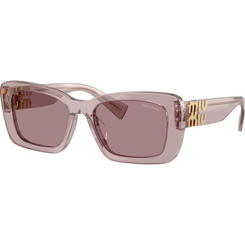 Miu Miu MU07YS Transparent Mauve Light Purple Brown Angle