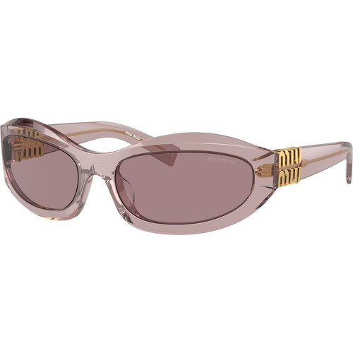 Miu Miu MU14ZS Transparent Mauve Light Purple Angle