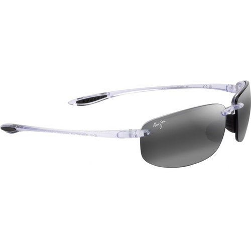 Maui Jim Ho'okipa Shiny Crystal Neutral Grey Angle