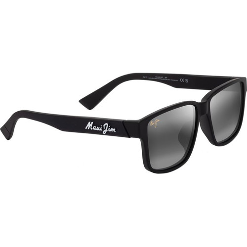 Maui Jim Kuniahi Alt Fit Matte Black Neutral Grey Angle
