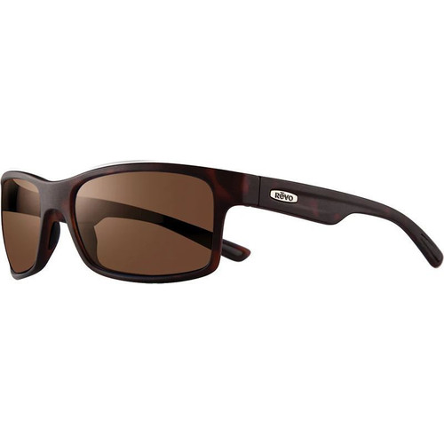 Revo Crawler Matte Tortoise Terra Brown Polarised Angle