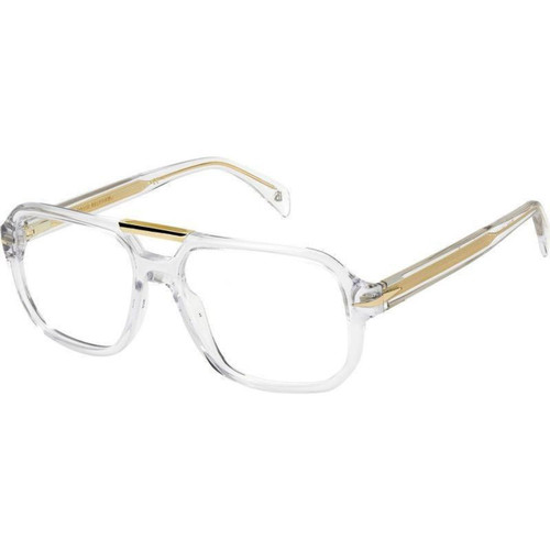 David Beckham Glasses DB 7108 Crystal Gold Angle