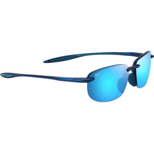 Maui Jim Ho'okipa Ultra Alt Fit Metallic Blue Blue Hawaii Polarised Angle