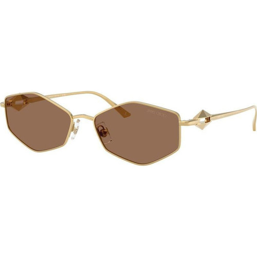 Jimmy Choo JC4017 Gold Dark Brown Angle