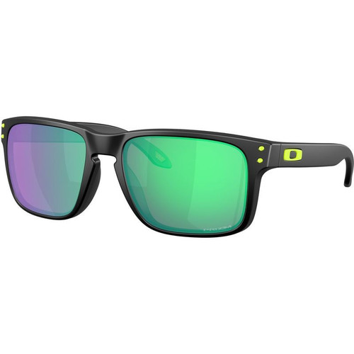 Oakley Holbrook Matte Black Prizm Road Jade Angle