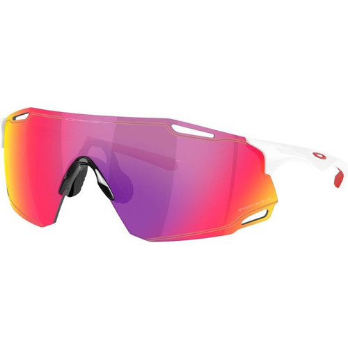 Oakley Cybr Dyno White Prizm Road Angle