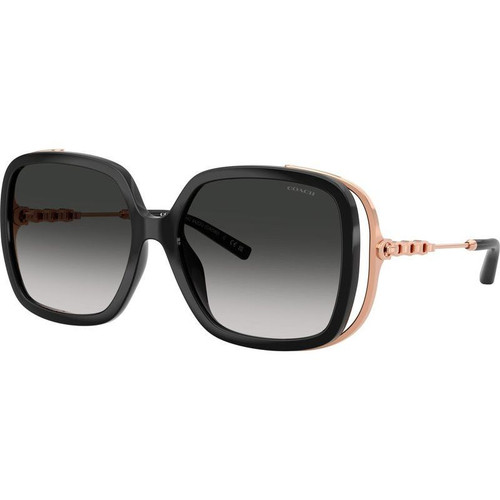 Coach HC8423U Black Grey Gradient Angle