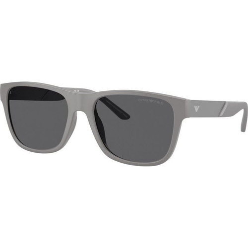 Emporio Armani EA4243 Matte Grey Grey Polarised Angle