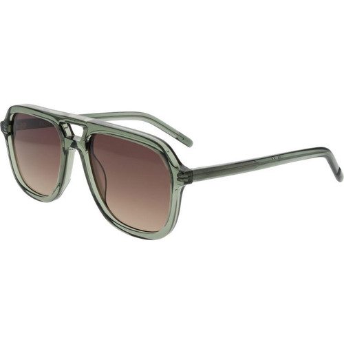 Kaleos Zerbino Transparent Green Brown Angle