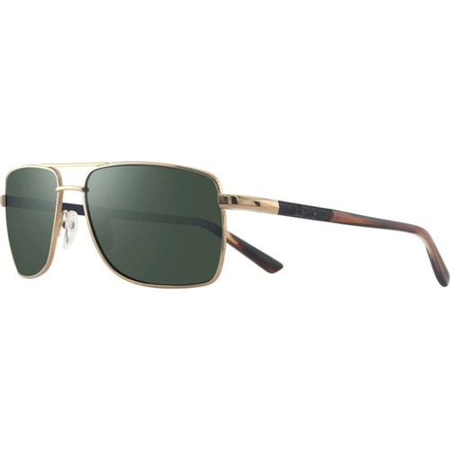 Revo Ray Gold Smokey Green Polarised Angle