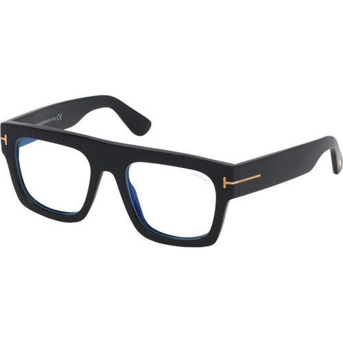 Tom Ford Glasses FT5634-B Shiny Black Clear Angle