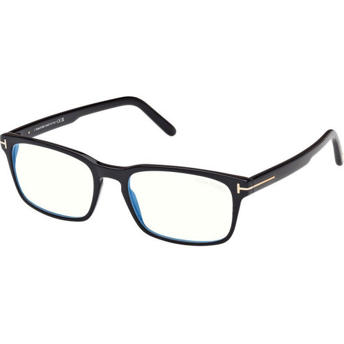 Tom Ford Glasses FT5938-B Black Clear Blue Light Angle
