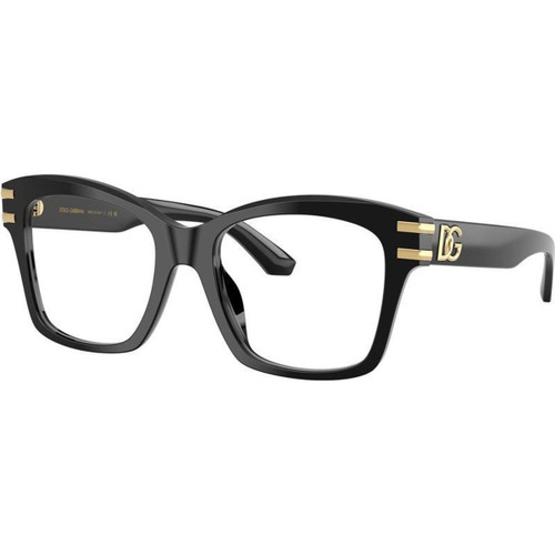 Dolce & Gabbana Glasses DG3419 Black Clear Angle