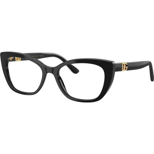 Dolce & Gabbana Glasses DG3398 Black Clear Angle