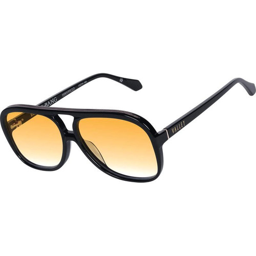 Valley Eyewear Bang Bang Gloss Black Orange Gradient Angle