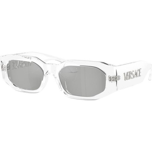 Versace VE4489U Transparent Clear Silver Mirror Angle