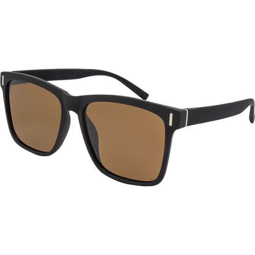 JS Eyewear 8022 Black Brown Polarised Angle