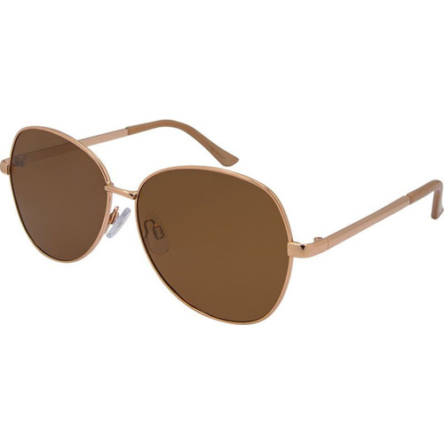JS Eyewear 2839 Rose Gold Brown Polarised Angle