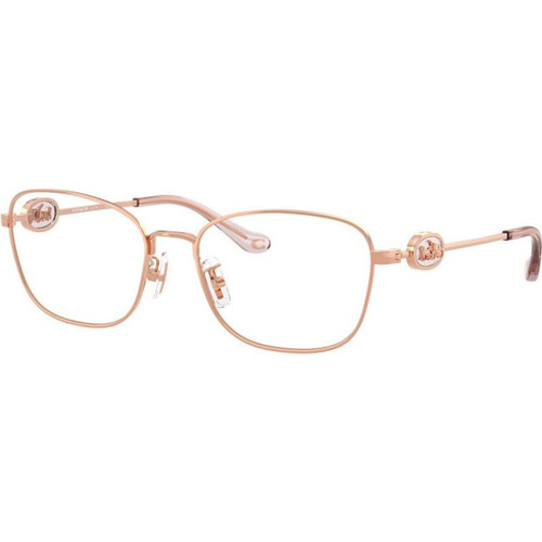 Coach Glasses HC5183 Shiny Rose Gold Clear Angle