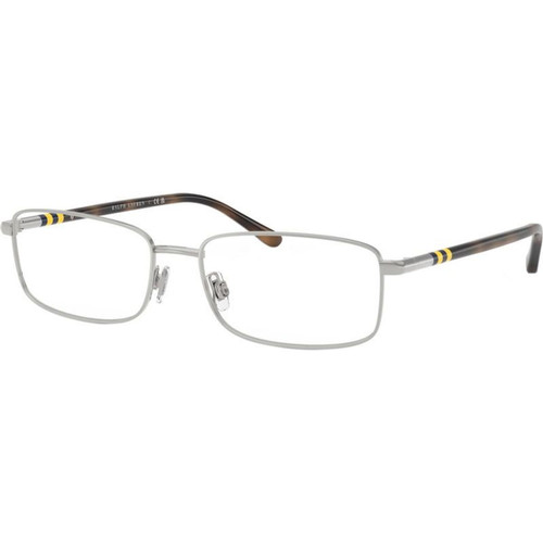 Polo Ralph Lauren Glasses PH1235 Shiny Silver Clear Angle