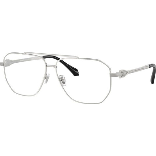 Versace Glasses VE1307 Silver Clear Angle