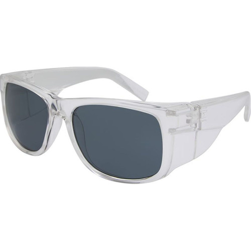 JS Eyewear Aerial Safety 7398 Clear Smoke Angle