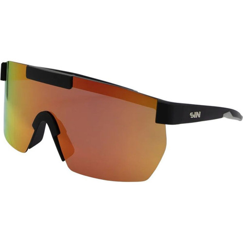 SIN Eyewear Paradigm Matte Black Red Polarised Angle
