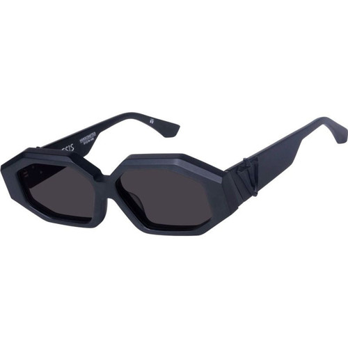 Valley Eyewear Genesis Matte Black with Matte Black Metal Angle
