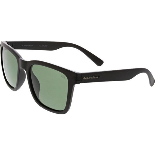 Quiksilver Driftwood Matte Black Green Polarised Angle