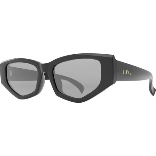 Liive Punk Matte Black Smoke Polarised Angle