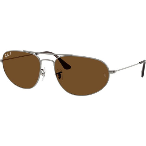 Ray-Ban Explorer IV RB3945 Gunmetal Brown Polarised Angle