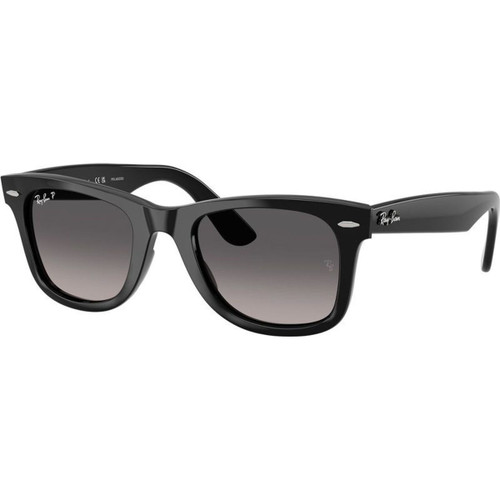Ray-Ban Wayfarer Ease RB4340 Black Grey Gradient Polarised Angle