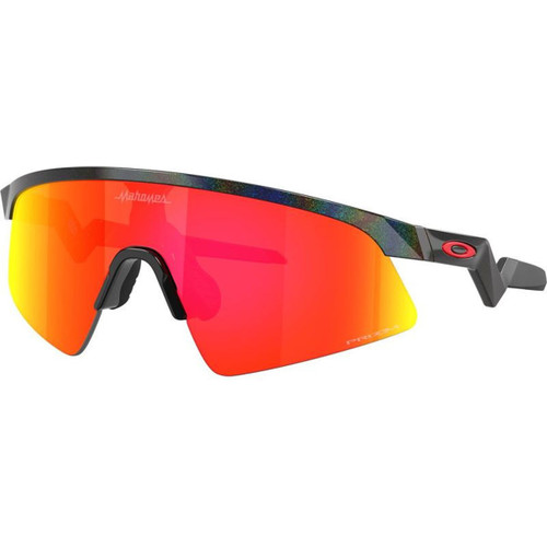Oakley Youth Resistor Sweep Patrick Mahomes Dark Galaxy Prizm Ruby Angle